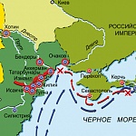 Война России и Австрии против Турции 1787–1791 гг.  Карта кампании 1790 г. на Дунае и Черном море